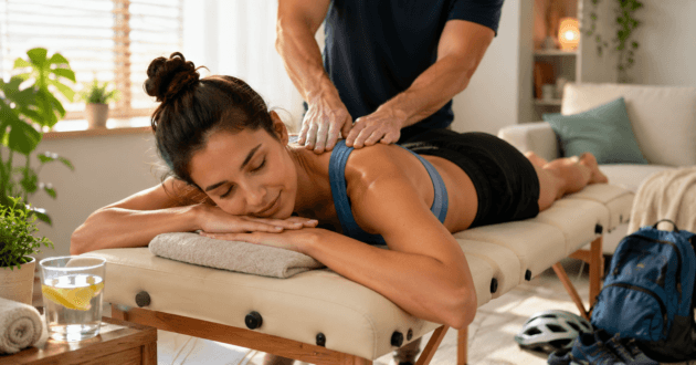 massage for outdoor summer recovery