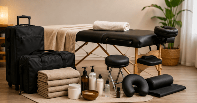 mobile massage therapist equipment
